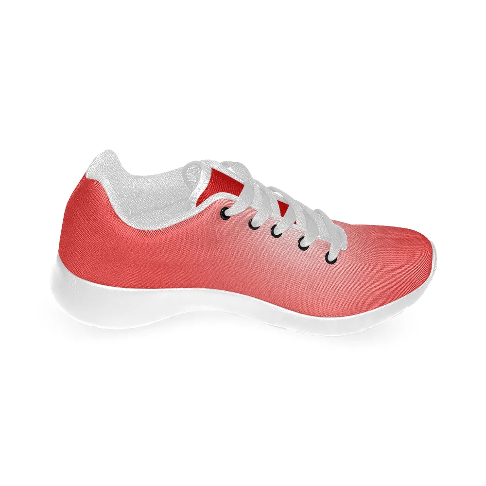 Buy Kids's Red Solids Print Canvas Sneakers at TFS