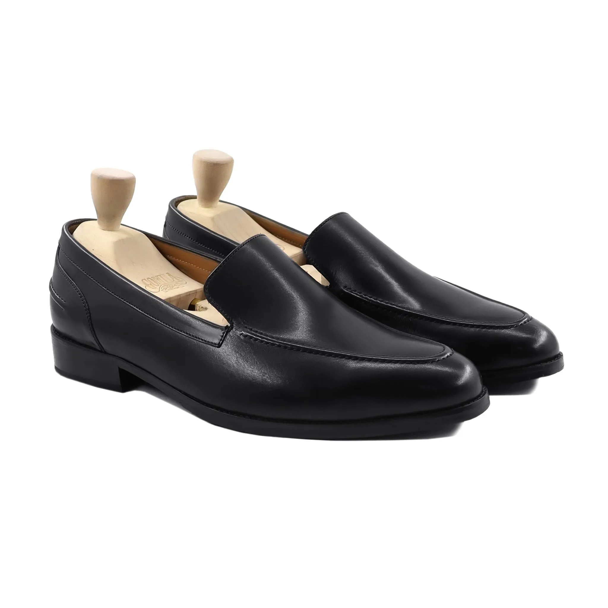 Calista - Men's Black Calf Leather Loafer