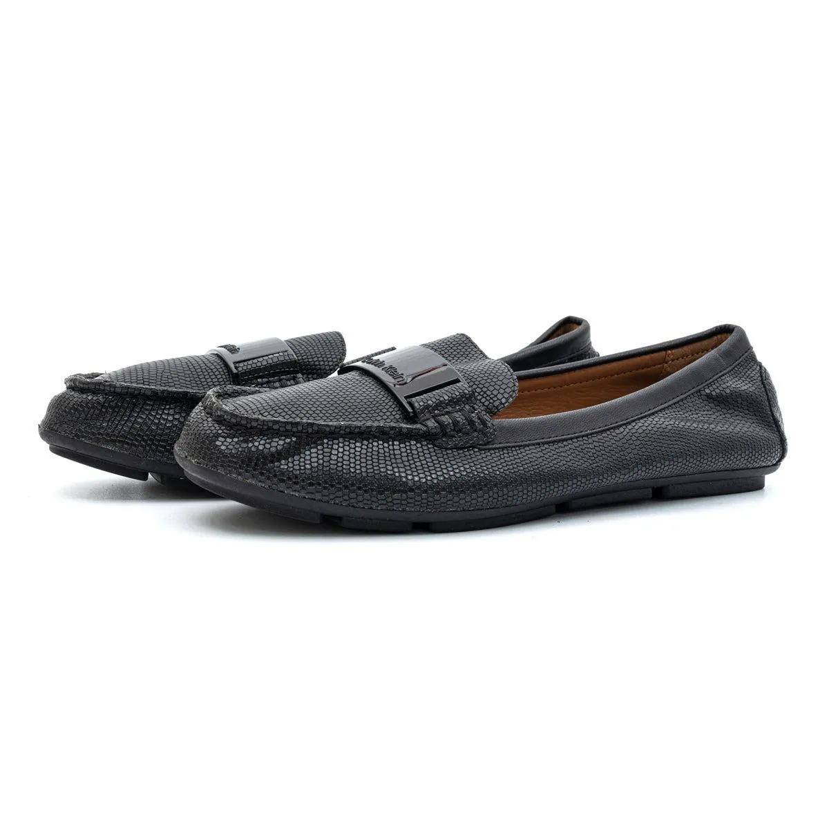 Calvin Klein Lisette Loafers Leather Black Colour For Women