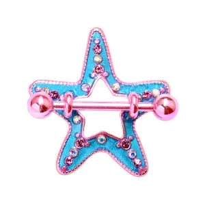 Candy Starfish Nipple Shield Ring