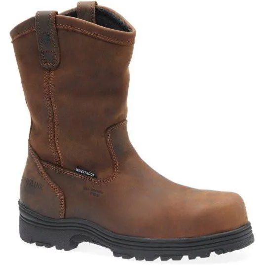 Carolina Men's Laser Comp Toe WP Wellington Work Boot - Brown - CA2533