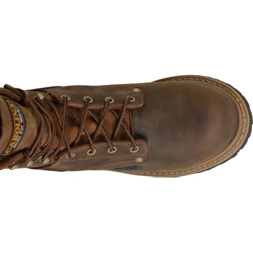 Carolina Men’s Poplar 8” Logger Comp Toe Work Boot - Brown - CA9853