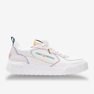 Casablanca Mens Court White & Multicolour Sneakers