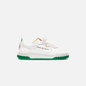 Casablanca Tennis Court Sneaker Leather - White / Green