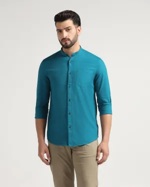 Casual Teal Solid Shirt - Colt