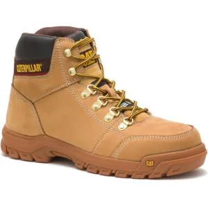 CAT Men's Outline Steel Toe Work Book - Wheat - P90801