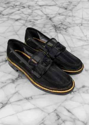 Chanel 2022 Interlocking CC Logo Loafers