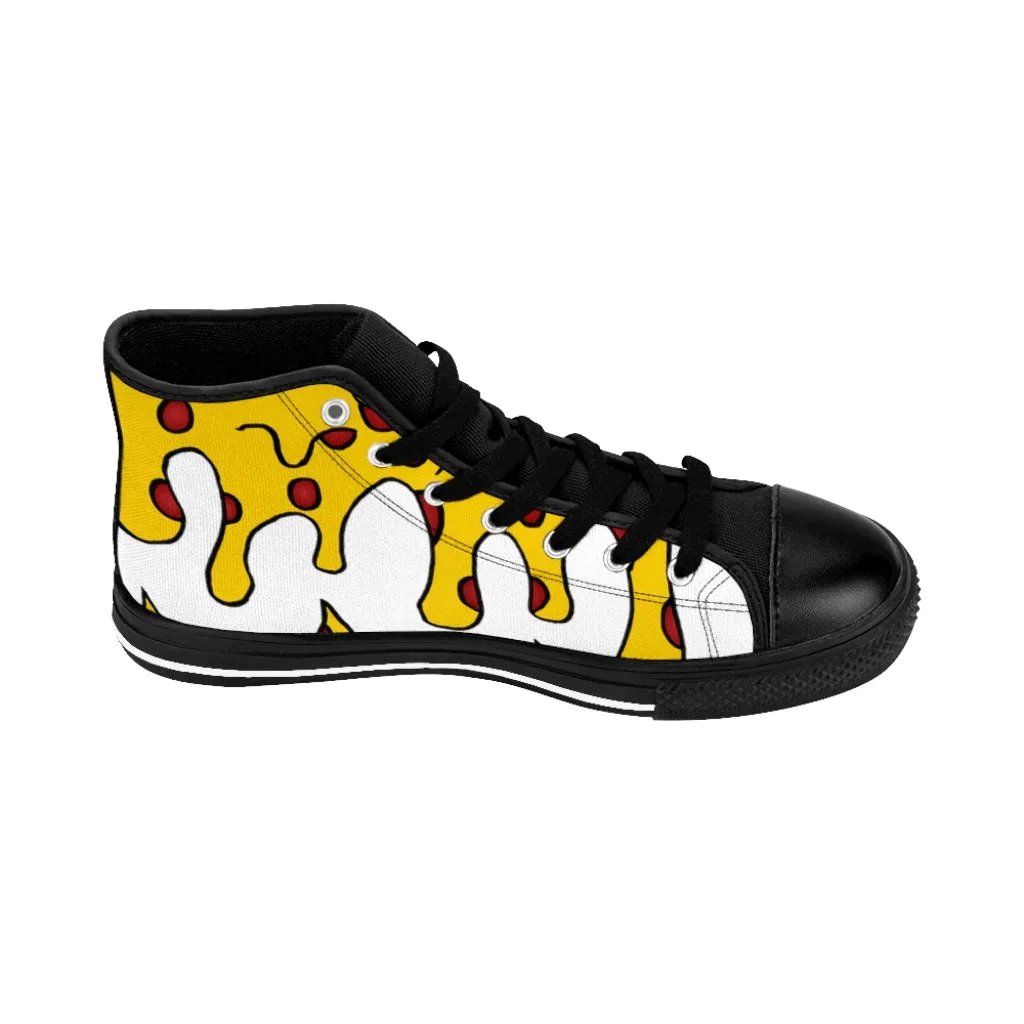 Cheesy Pizza Women's High-top Sneakers