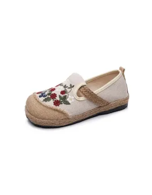 Chinese Style Embroidery Linen Shoes