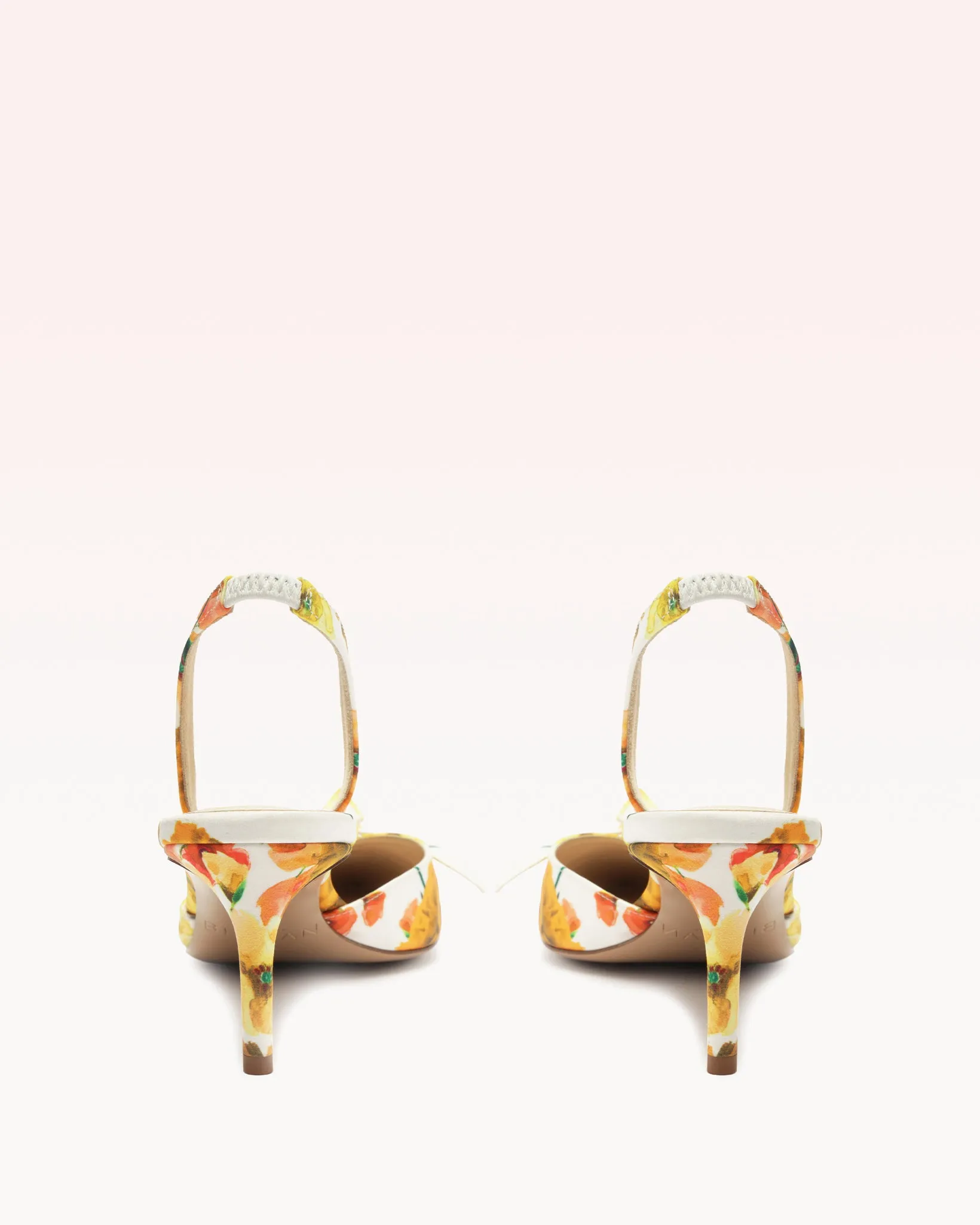 Clarita Slingback 60 Floral Yellow