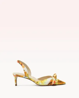 Clarita Slingback 60 Floral Yellow