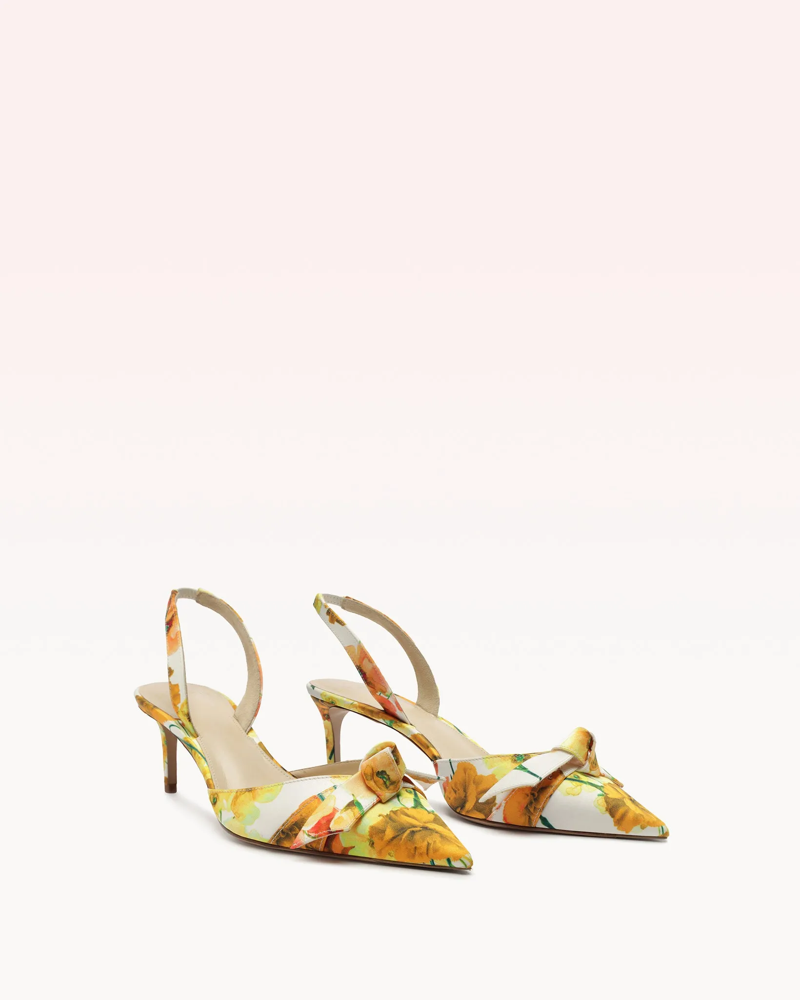 Clarita Slingback 60 Floral Yellow