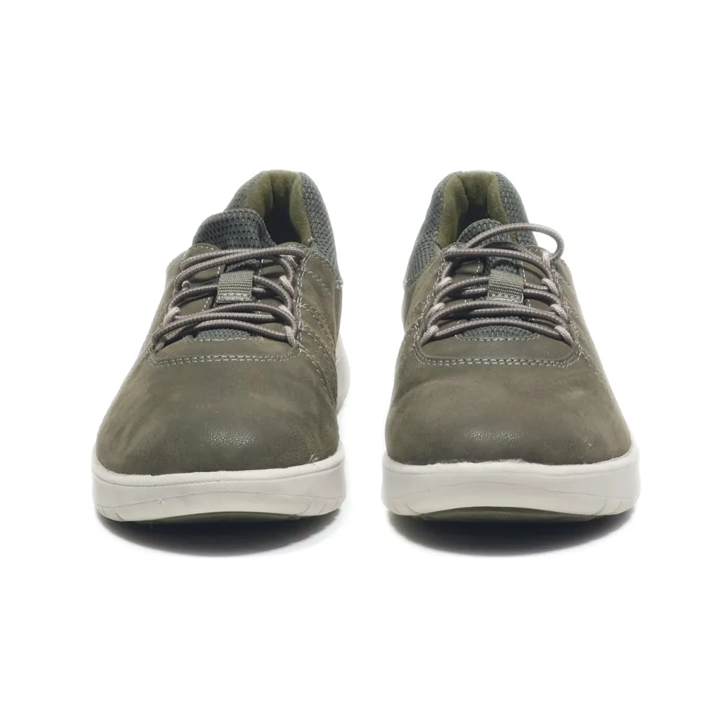 Clarks Trainers & Sneakers Leather Green Colour For Women