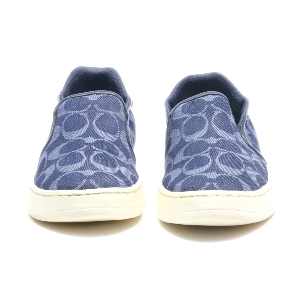 Coach Low-Top Sneakers Canvas Blue Colour For Women