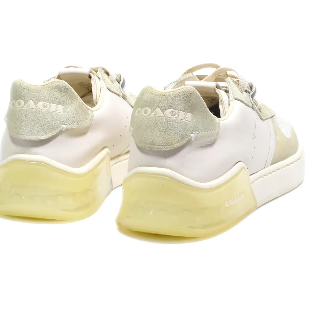 Coach Low-Top Sneakers Leather Beige Colour For Women