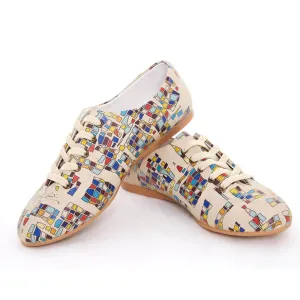 Colored Squares Ballerinas Shoes SLV078