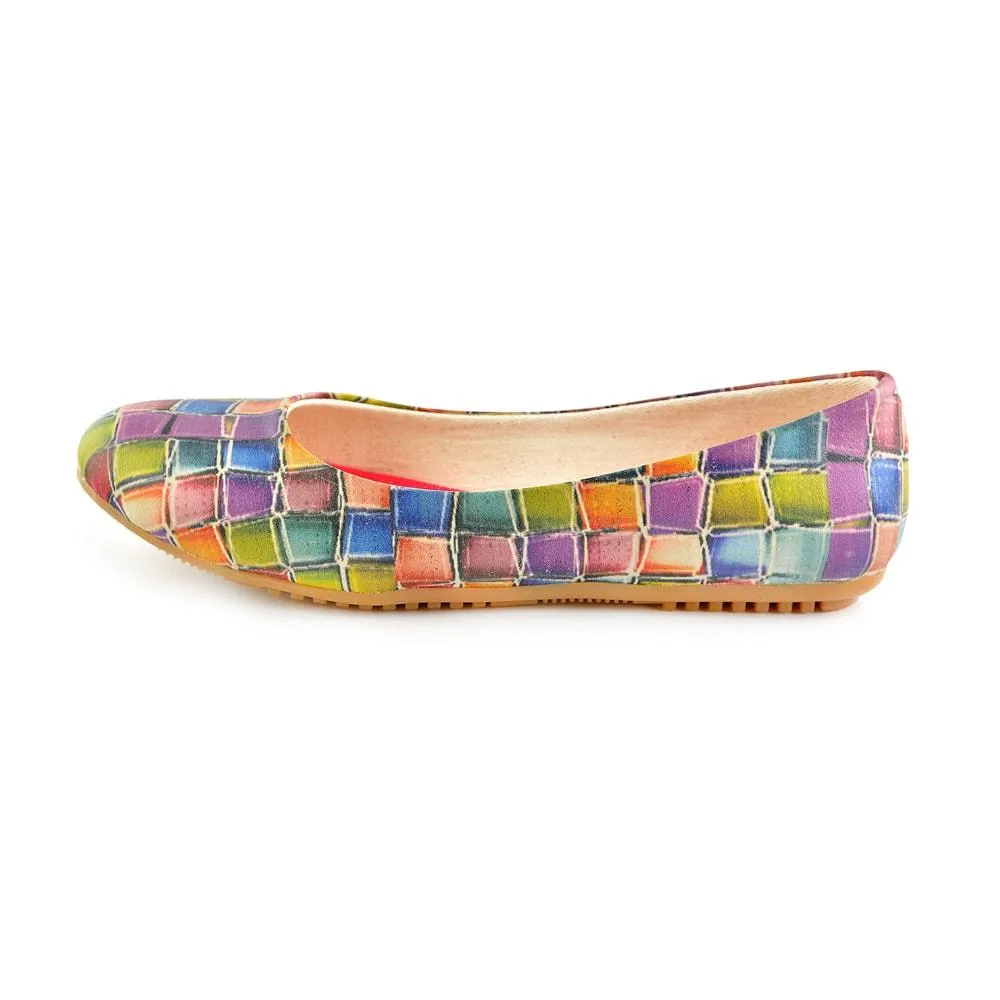 Colored Stones Ballerinas Shoes 1071