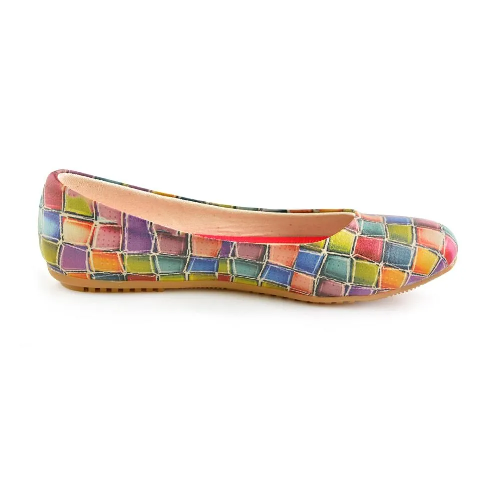 Colored Stones Ballerinas Shoes 1071