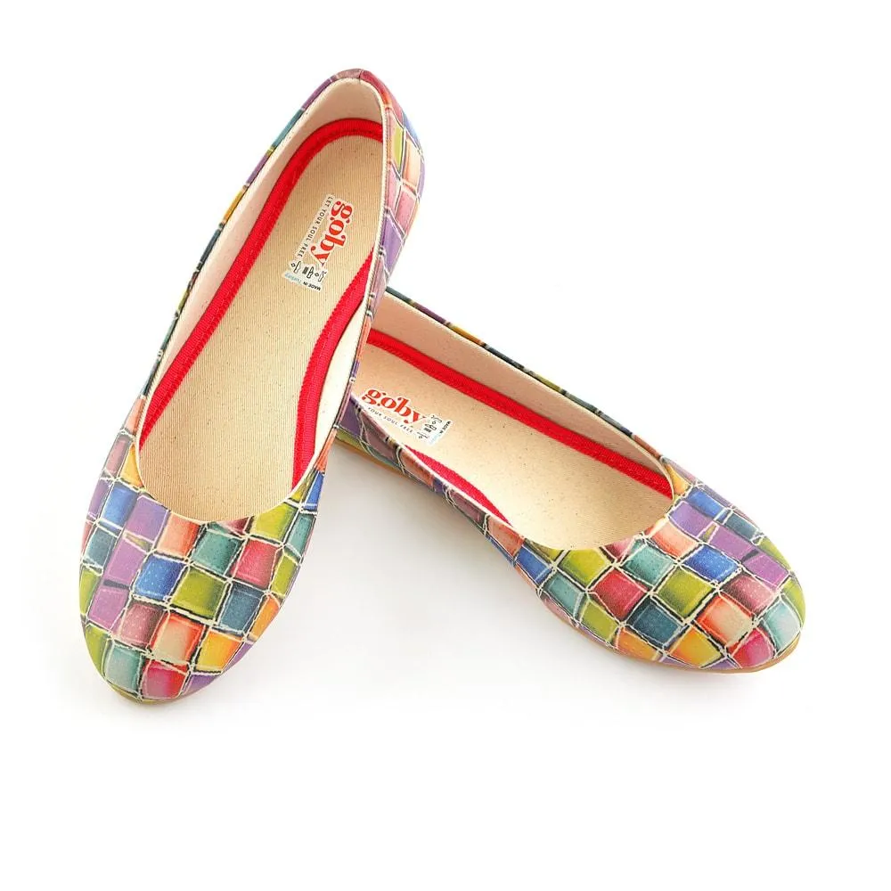 Colored Stones Ballerinas Shoes 1071