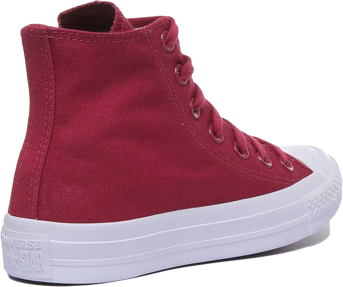 Converse 163302C CT All Star Hi Trainer In Maroon For Women