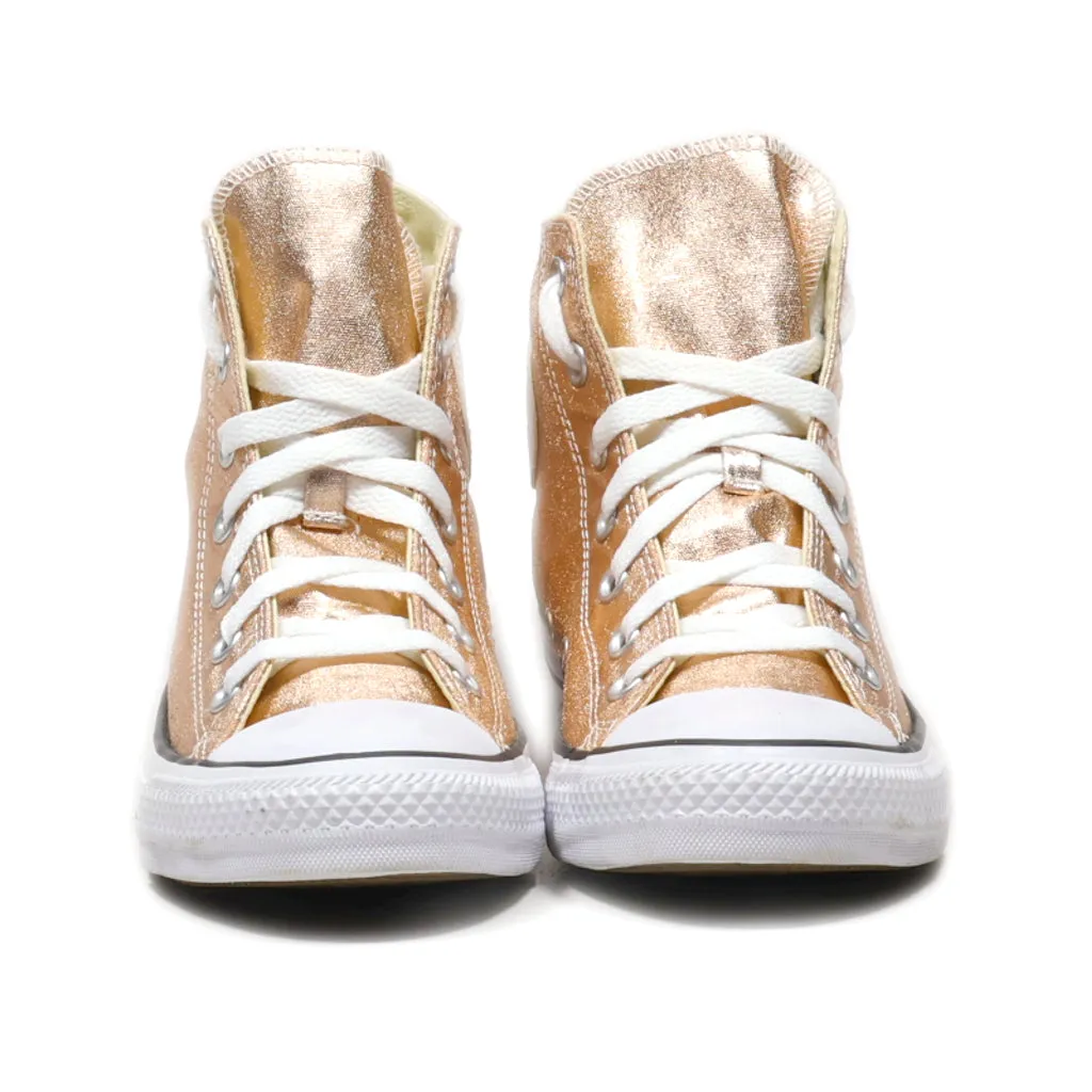 Converse Chuck Taylor All Star High-Top Sneakers Canvas Gold Colour For Women