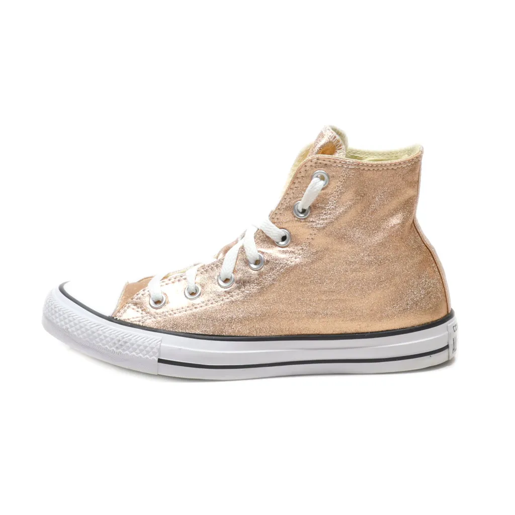 Converse Chuck Taylor All Star High-Top Sneakers Canvas Gold Colour For Women