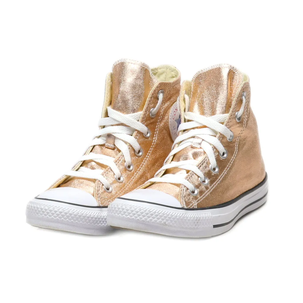 Converse Chuck Taylor All Star High-Top Sneakers Canvas Gold Colour For Women