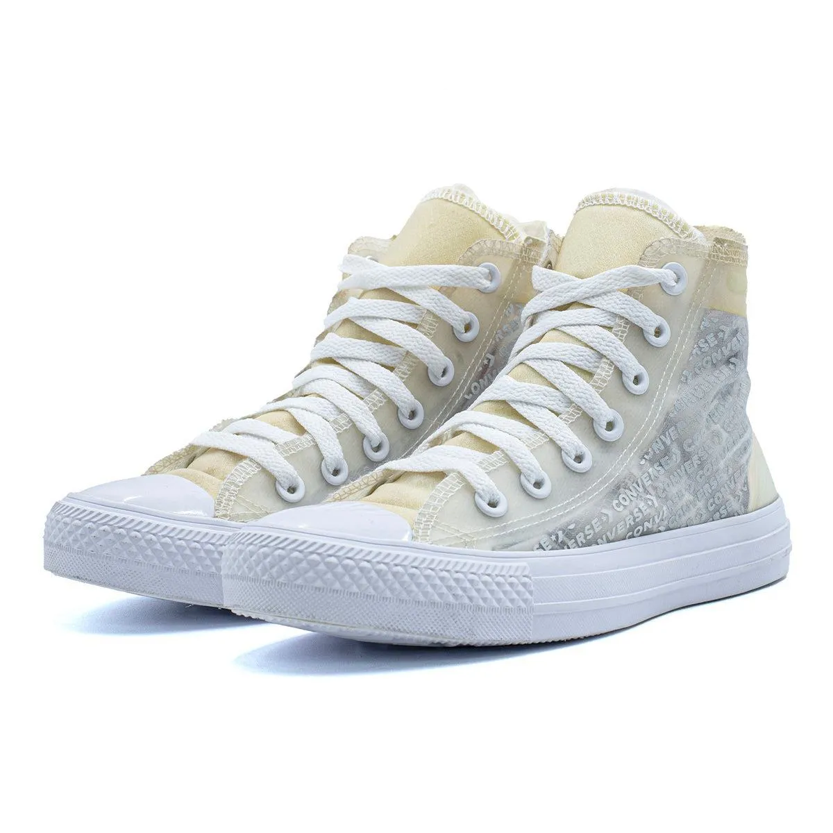 Converse Chuck Taylor Allstar Hi High-Top Sneakers Fabric Yellow Colour For Women