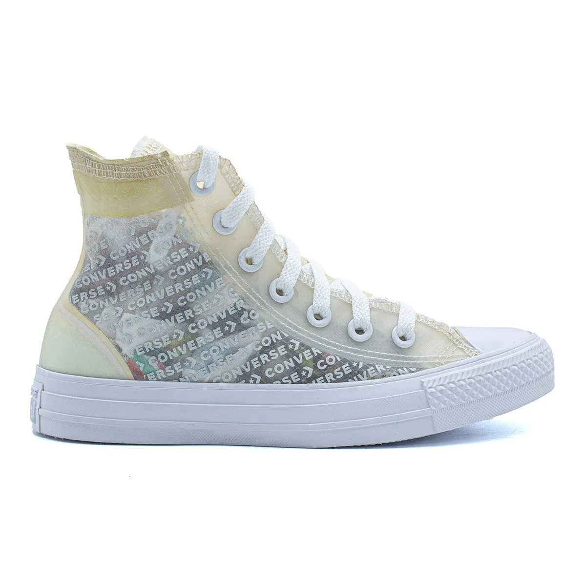 Converse Chuck Taylor Allstar Hi High-Top Sneakers Fabric Yellow Colour For Women