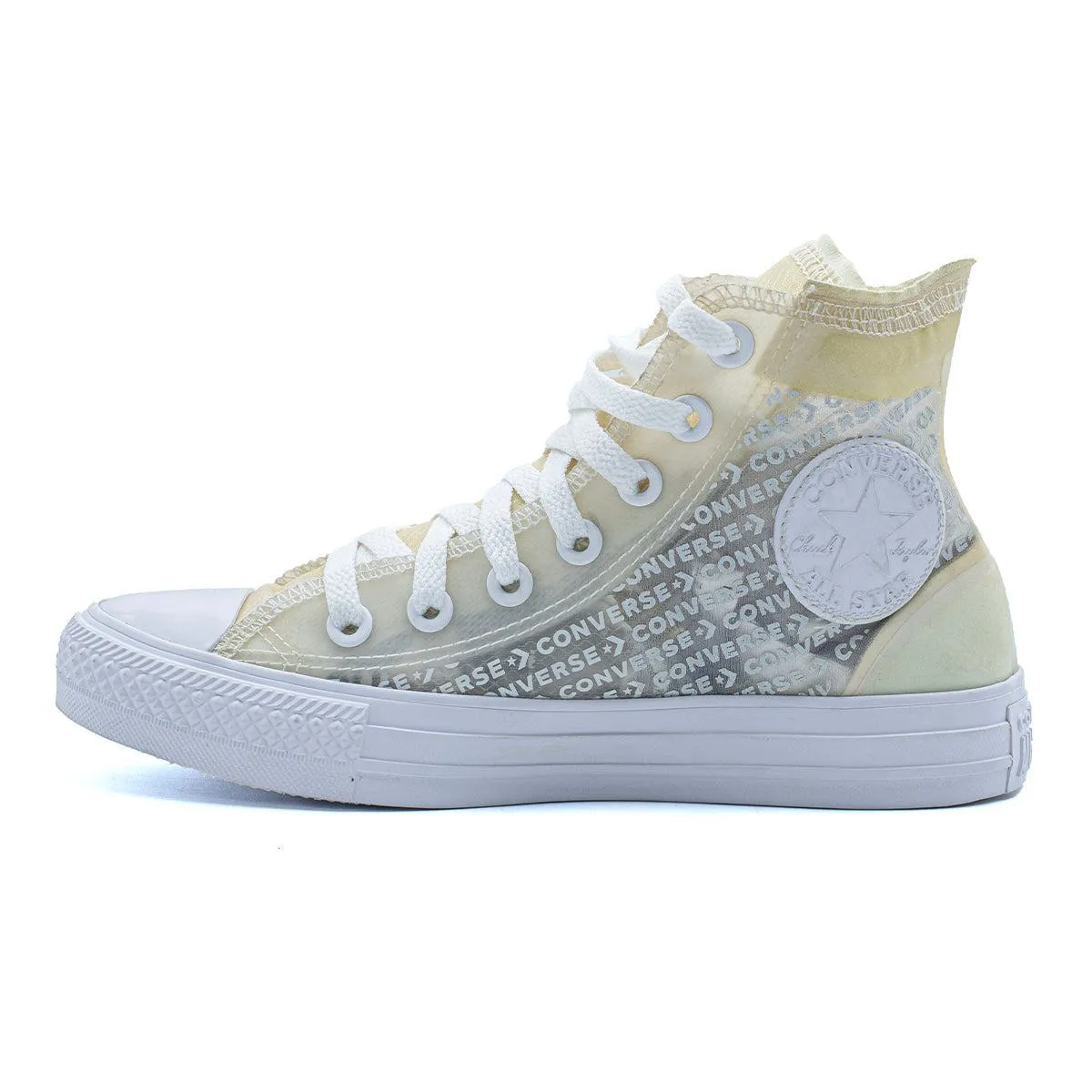 Converse Chuck Taylor Allstar Hi High-Top Sneakers Fabric Yellow Colour For Women