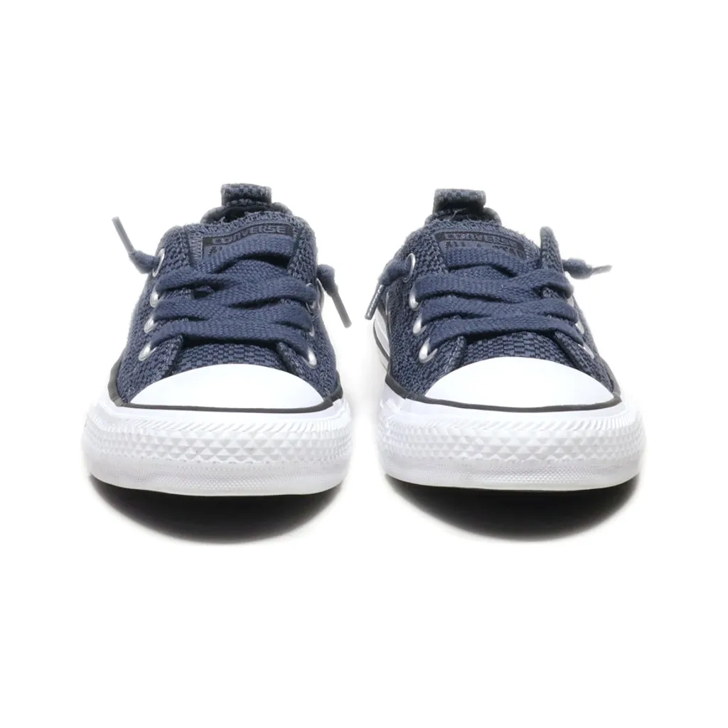 Converse Ctas Shoreline Sharkskin Low-Top Sneakers Canvas Blue Colour For Women