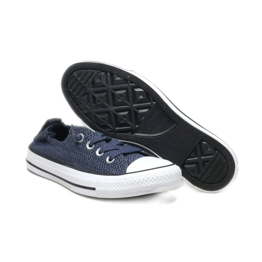 Converse Ctas Shoreline Sharkskin Low-Top Sneakers Canvas Blue Colour For Women