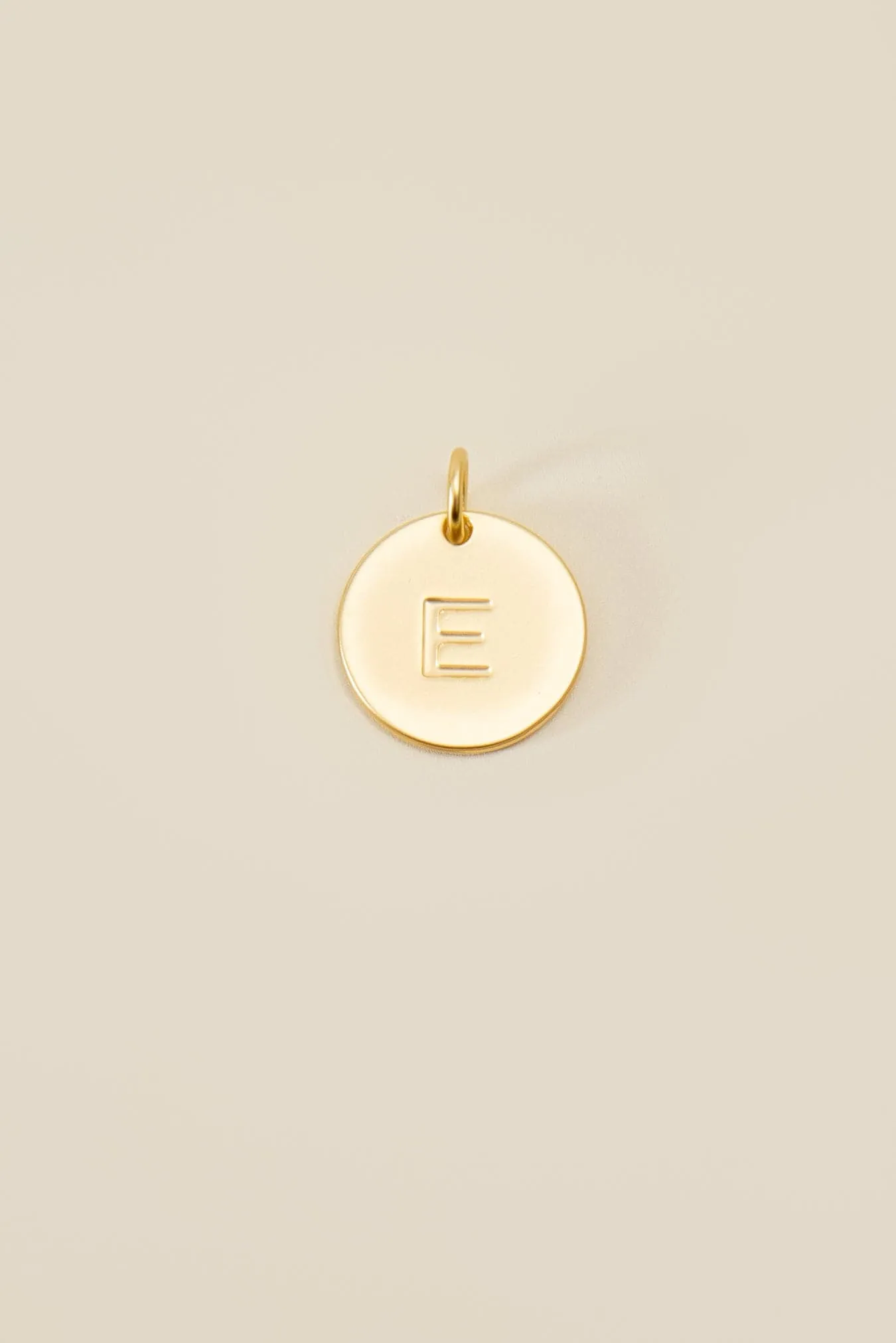 Cove Large Letter Disk Pendant