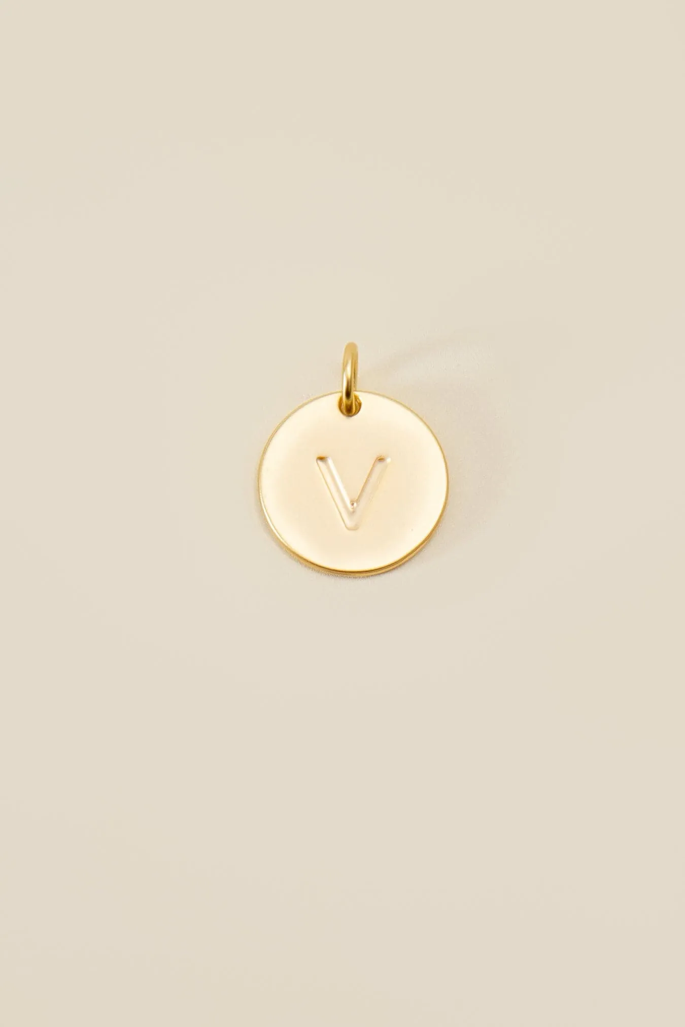 Cove Large Letter Disk Pendant