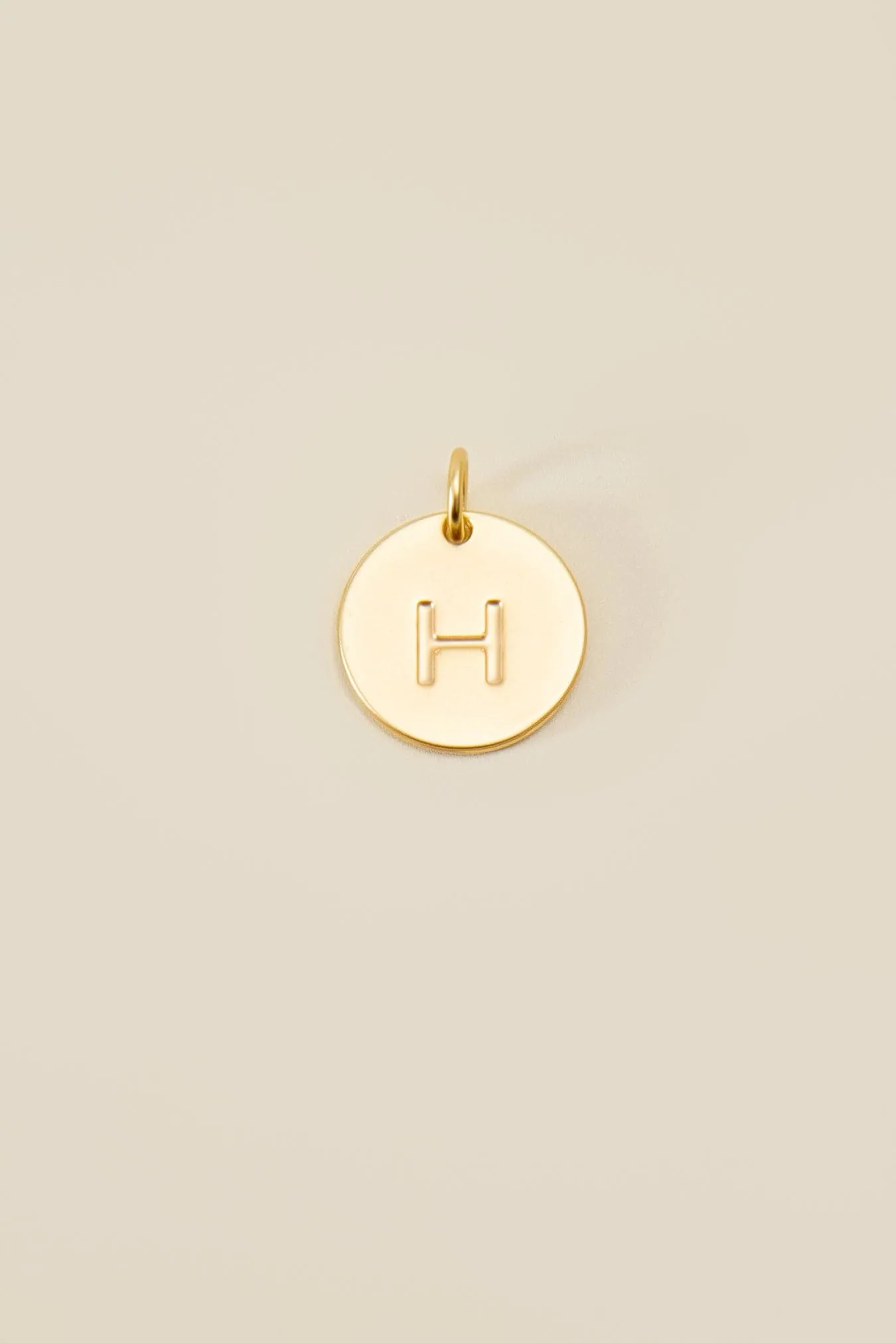 Cove Large Letter Disk Pendant