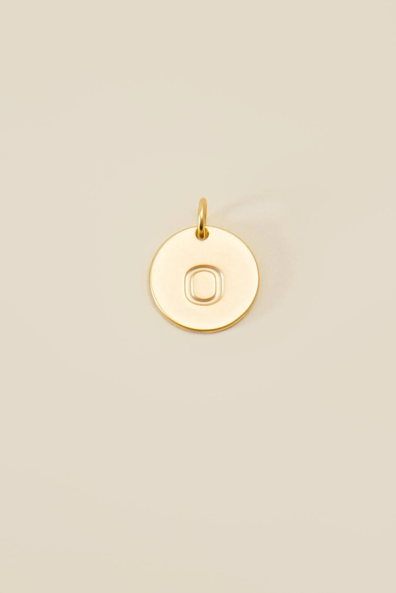 Cove Large Letter Disk Pendant