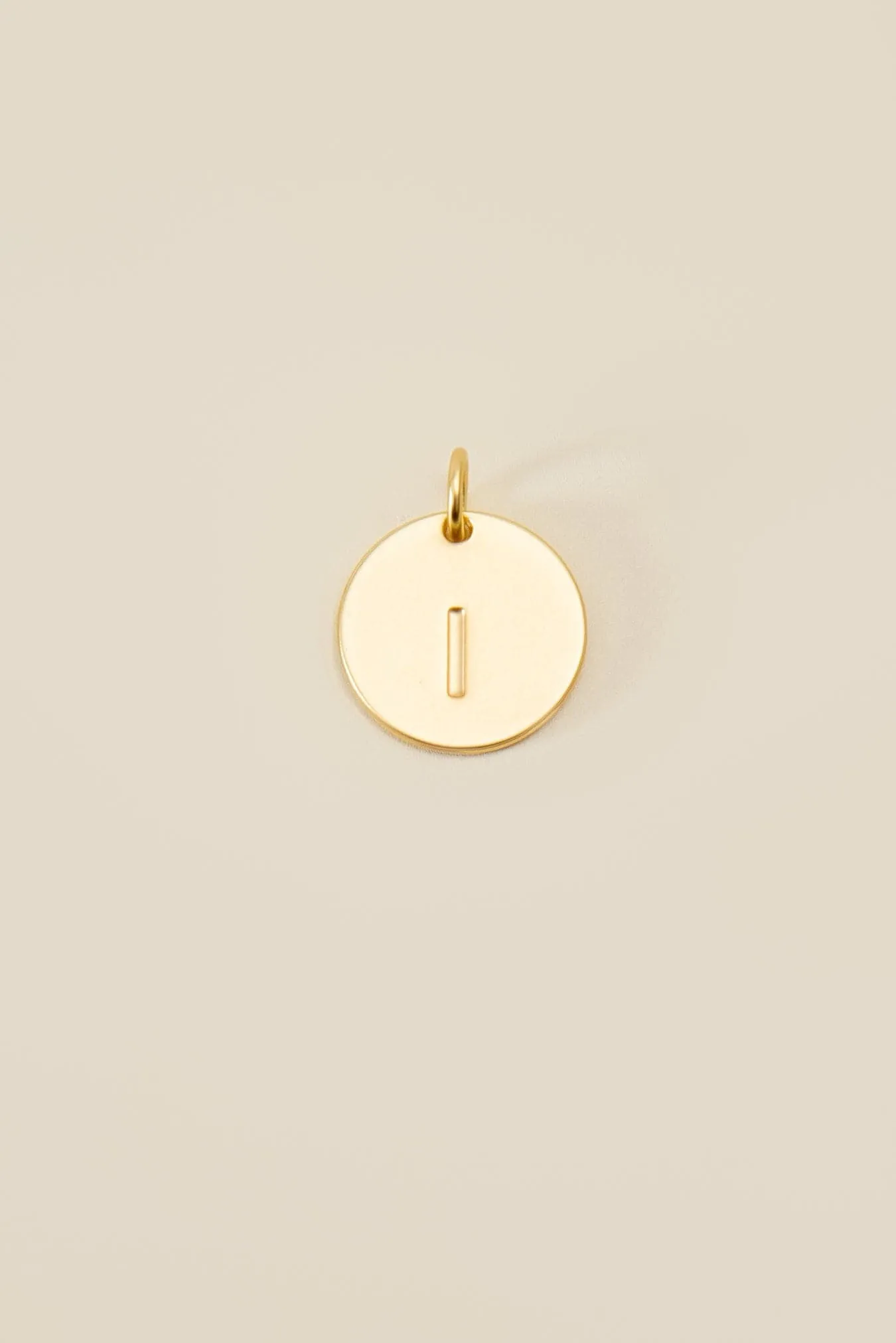 Cove Large Letter Disk Pendant