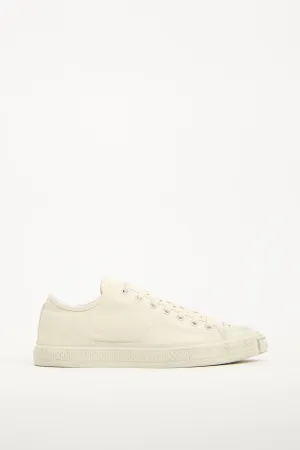 Cream Canvas Low Top Sneaker