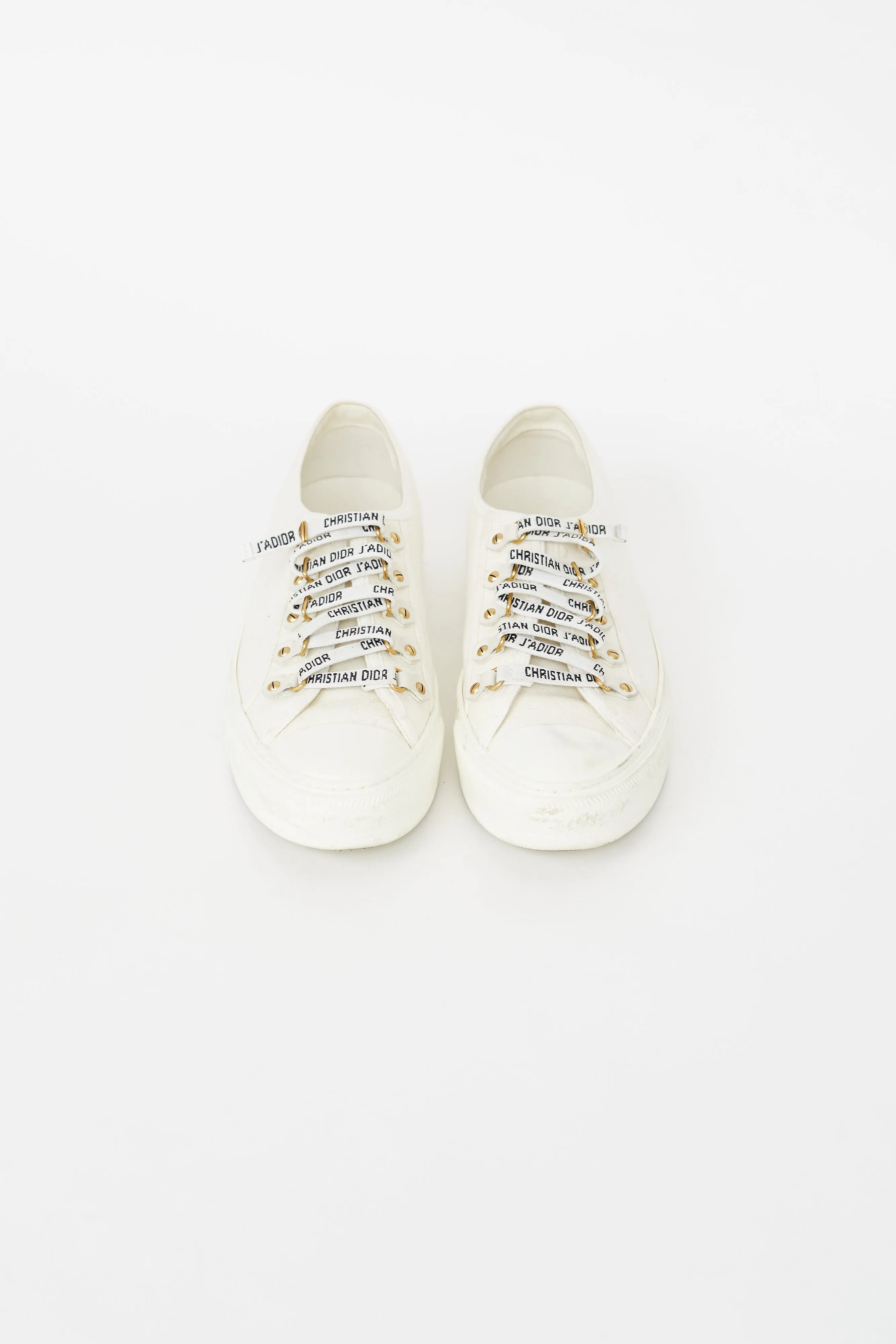 Cream Walk'N'Dior Canvas Sneaker