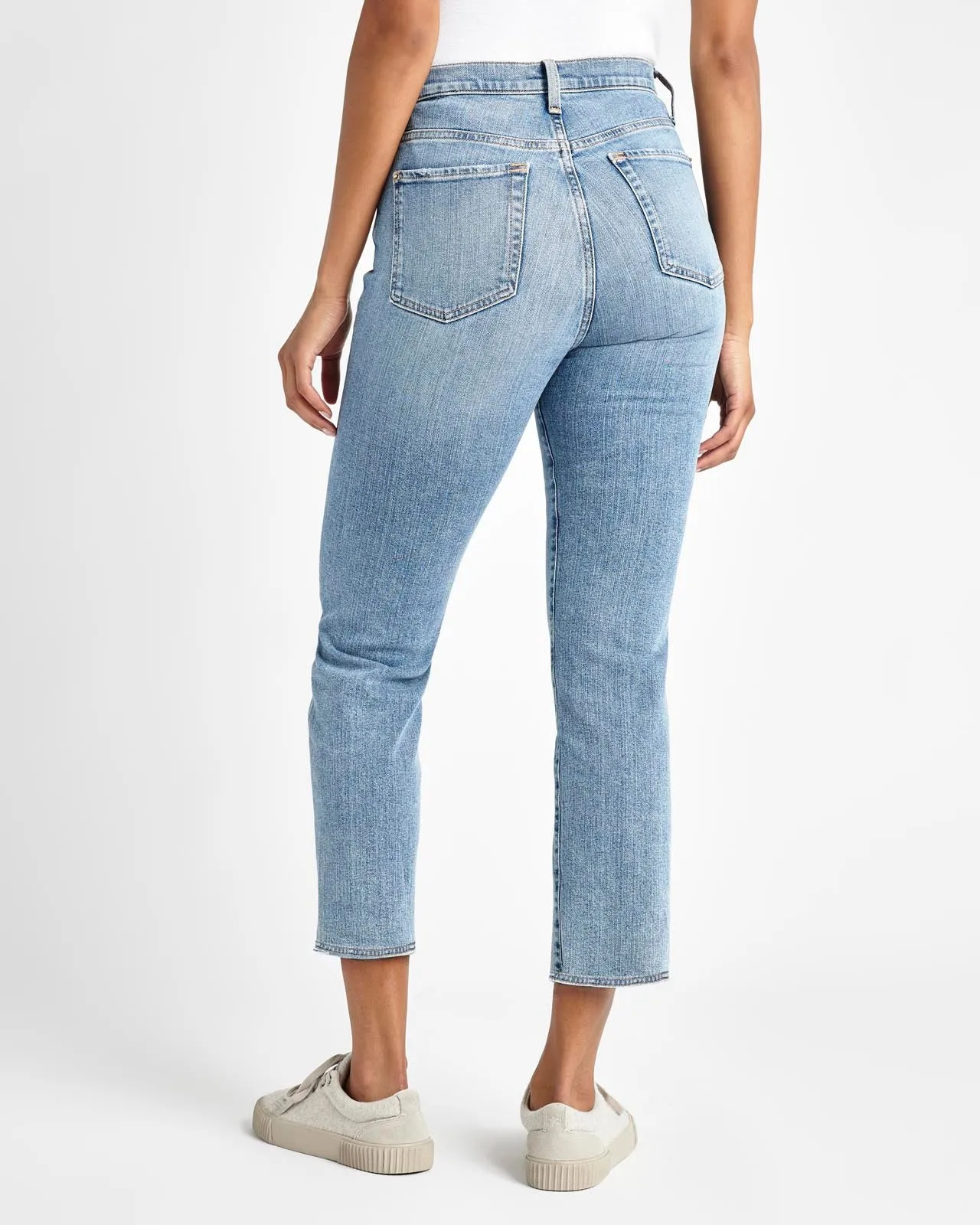 Cropped Stovepipe Jean