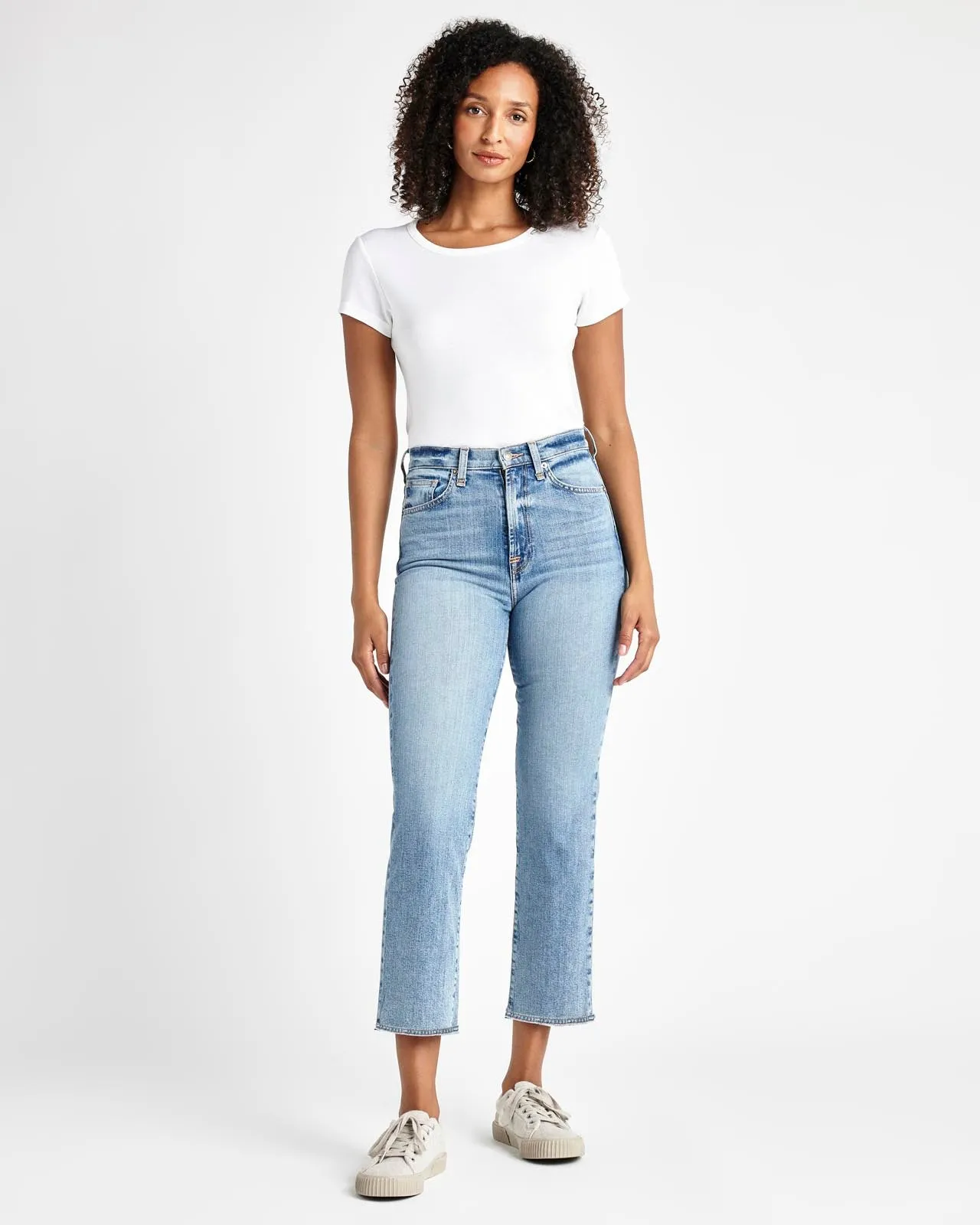 Cropped Stovepipe Jean