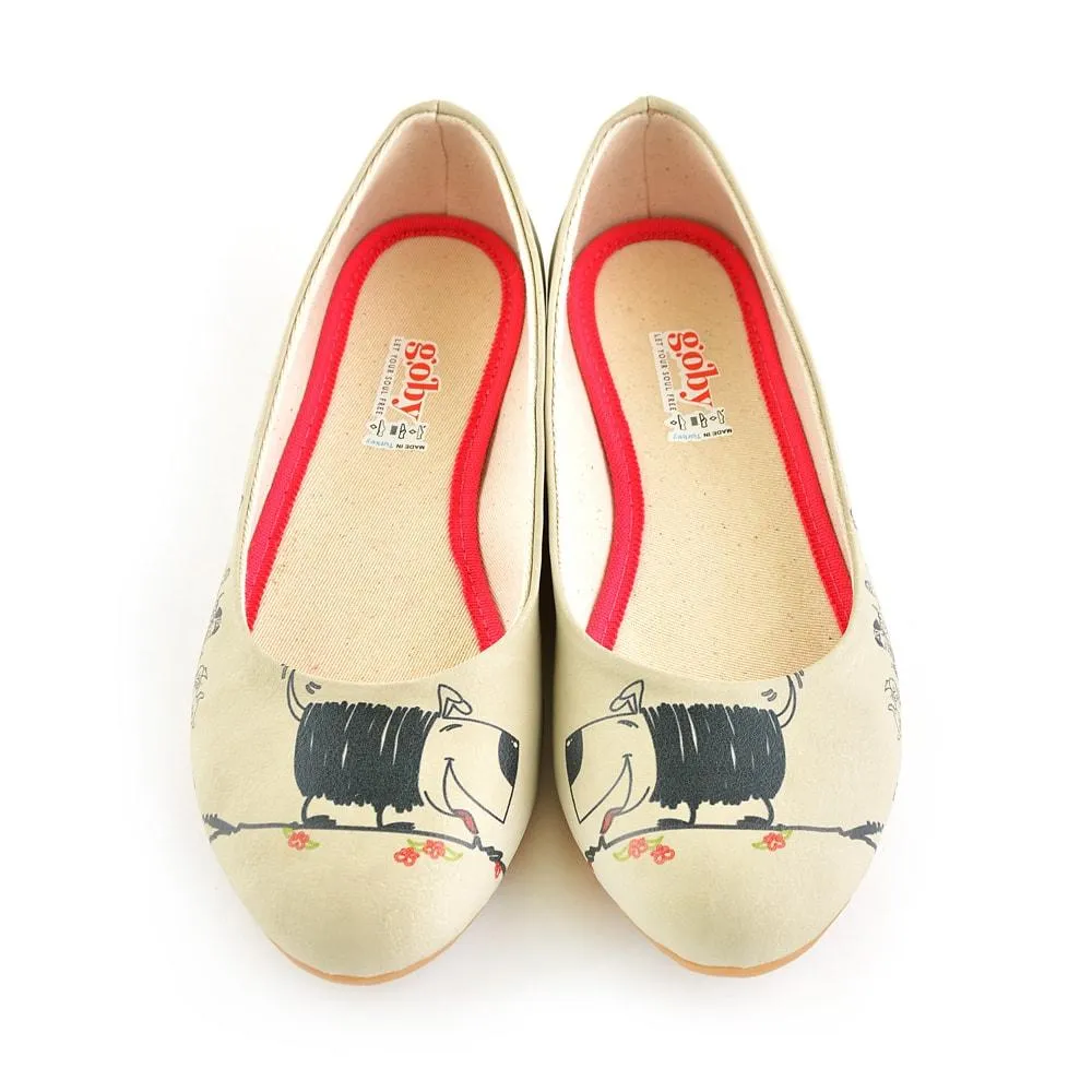 Cute Dog Ballerinas Shoes 1066