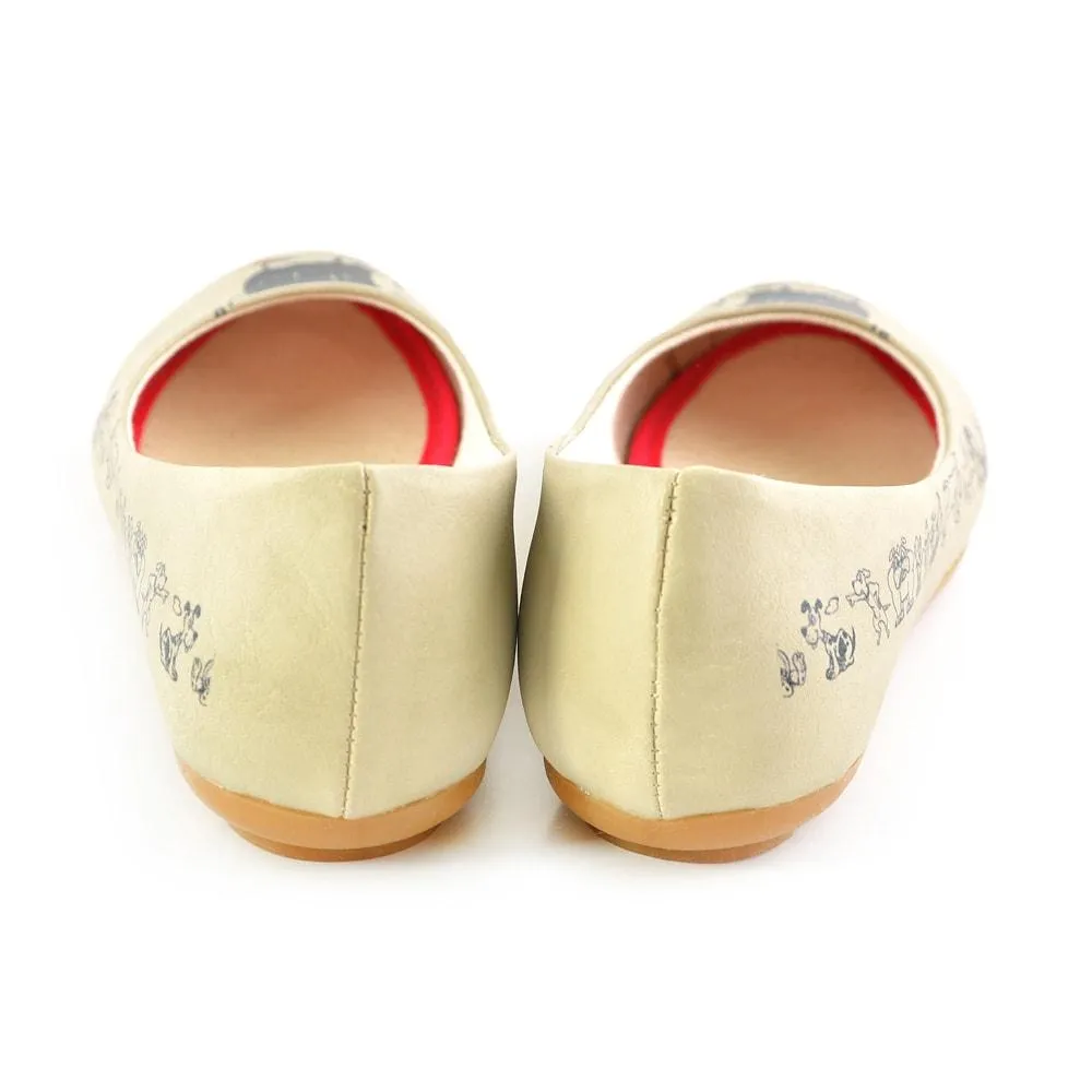 Cute Dog Ballerinas Shoes 1066