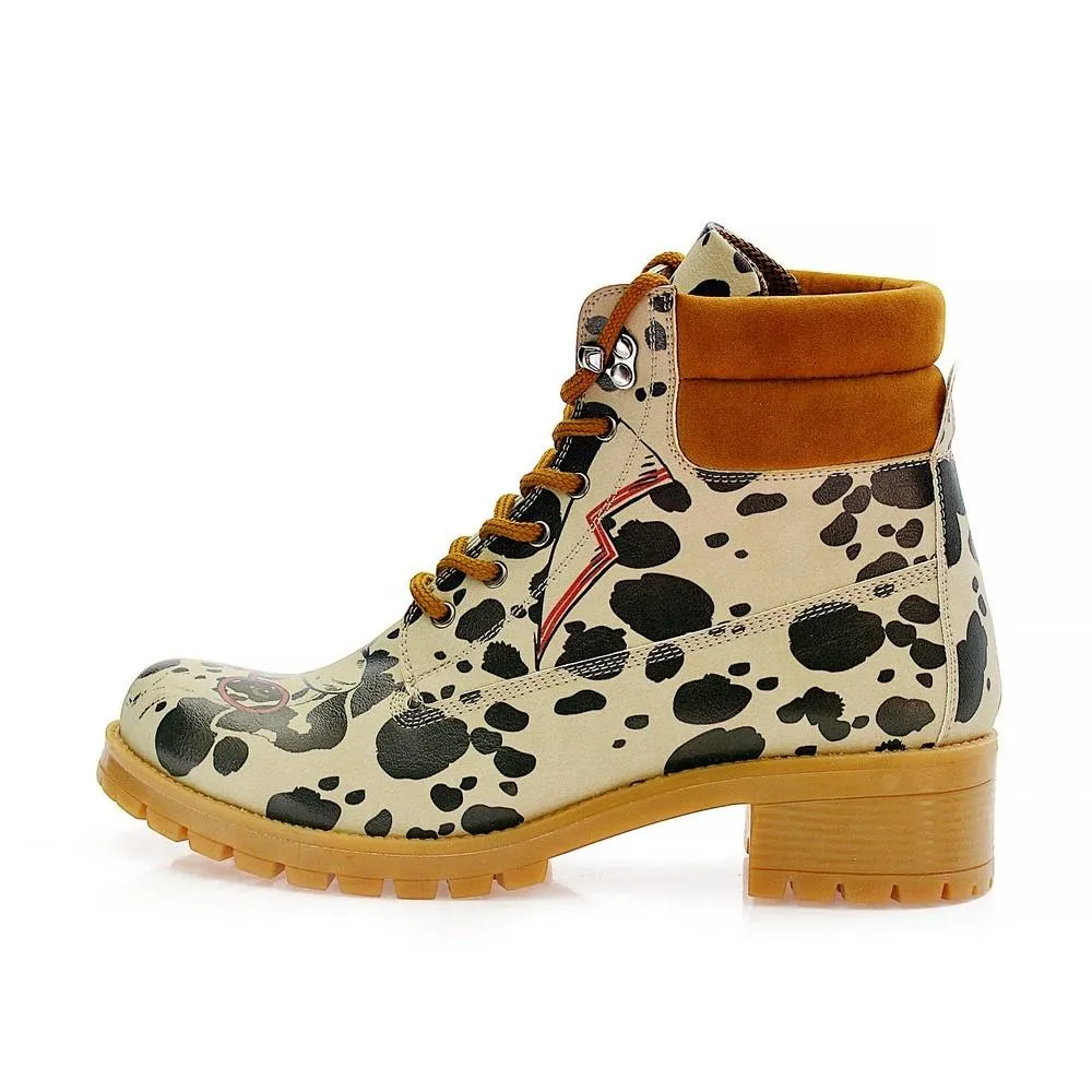 Dalmatian Short Boots KAT109