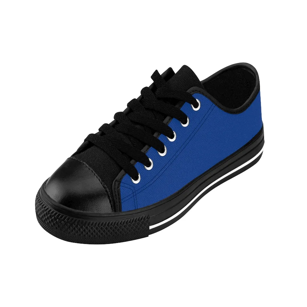 Dark Blue Women's Sneakers, Lightweight Blue Low Tops Tennis Running Casual Shoes For Women