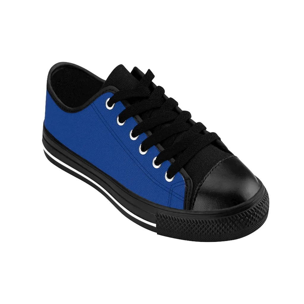 Dark Blue Women's Sneakers, Lightweight Blue Low Tops Tennis Running Casual Shoes For Women