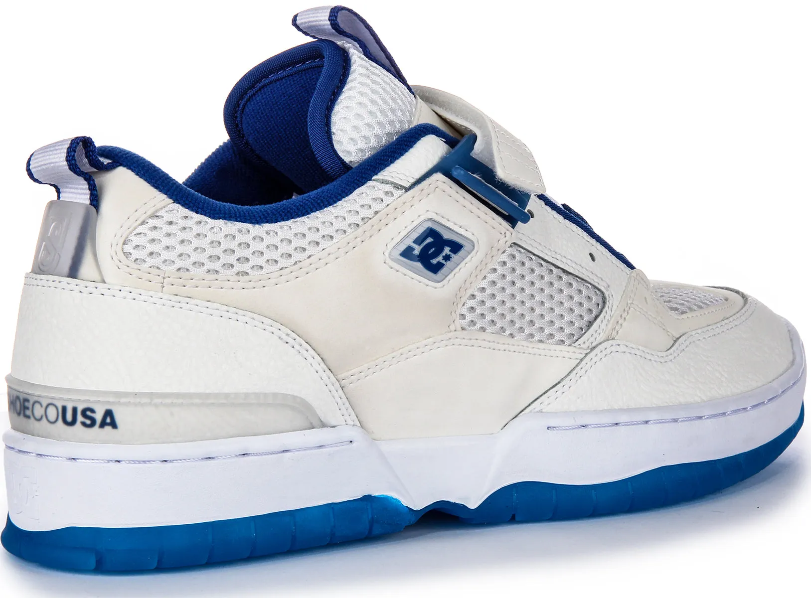 Dc Shoes Js 1 In White Blue For Men