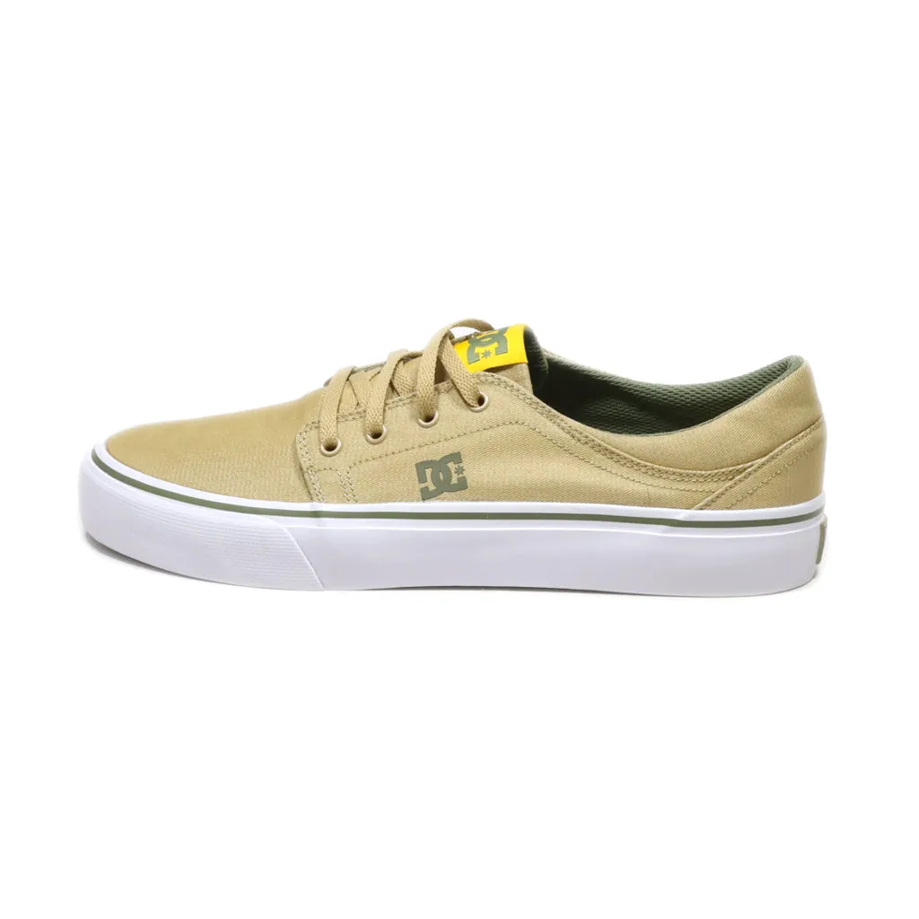 Dc Shoes Trase Se Low-Top Sneakers Canvas Yellow Colour For Men