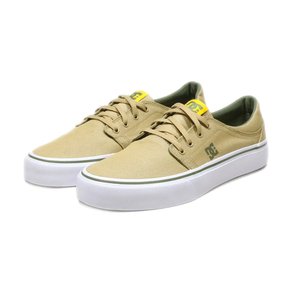 Dc Shoes Trase Se Low-Top Sneakers Canvas Yellow Colour For Men