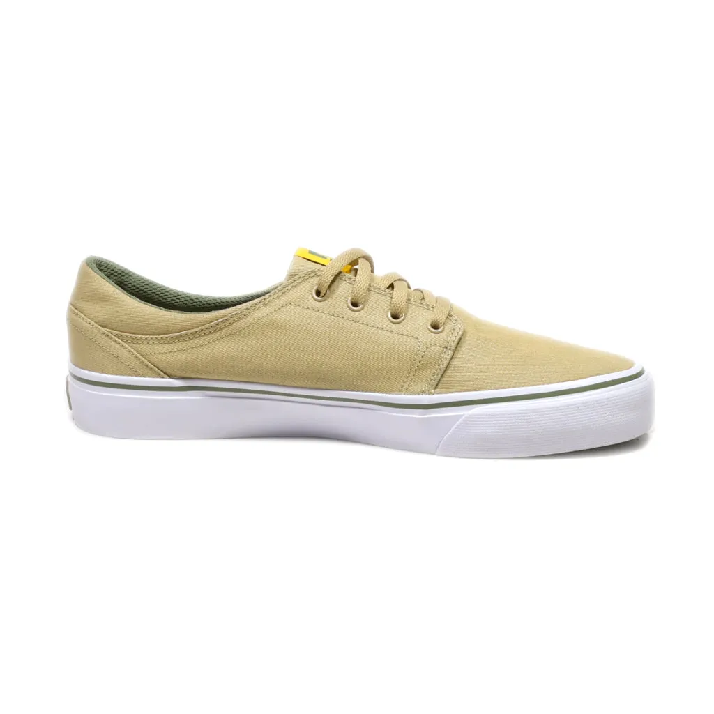 Dc Shoes Trase Se Low-Top Sneakers Canvas Yellow Colour For Men